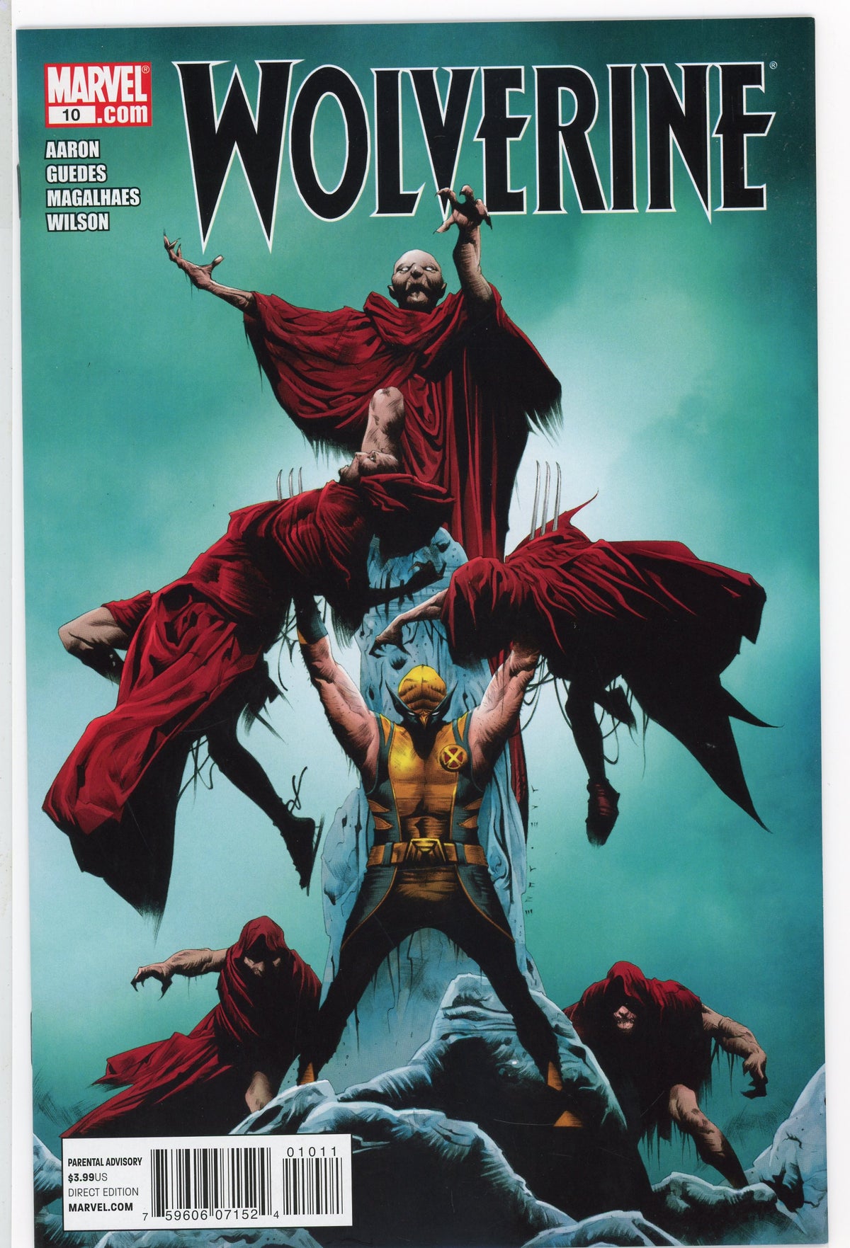 WOLVERINE #10 NM MAGNIFICENT COVER GEM GLOSSY SHEEN AARON WORK