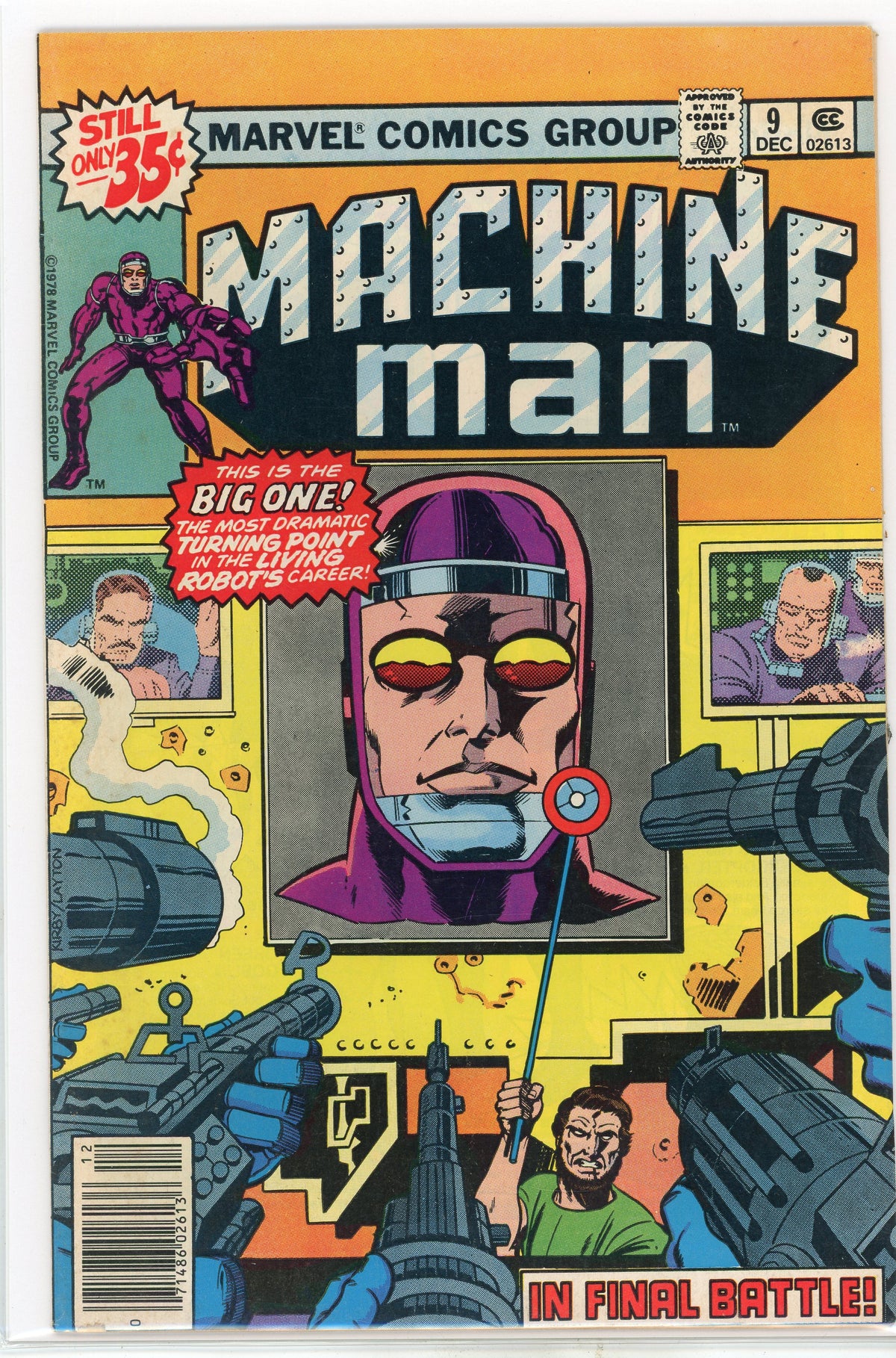 MACHINE MAN #9 HIGHER GRADE INCREDIBLE COVER NICE GLOSS