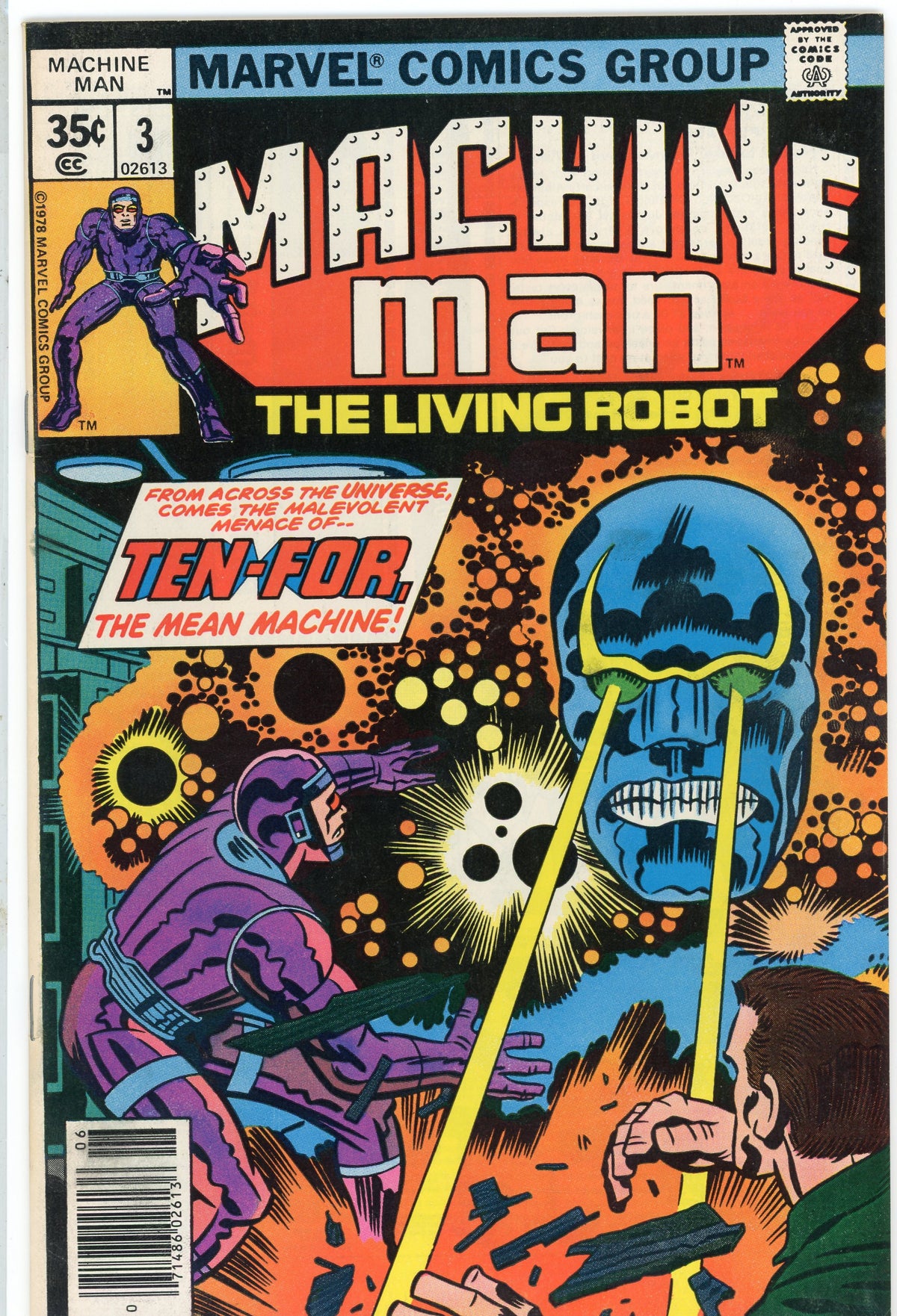 MACHINE MAN #3 NM GREAT KIRBY COVER KILLER GLOSS AND SHEEN
