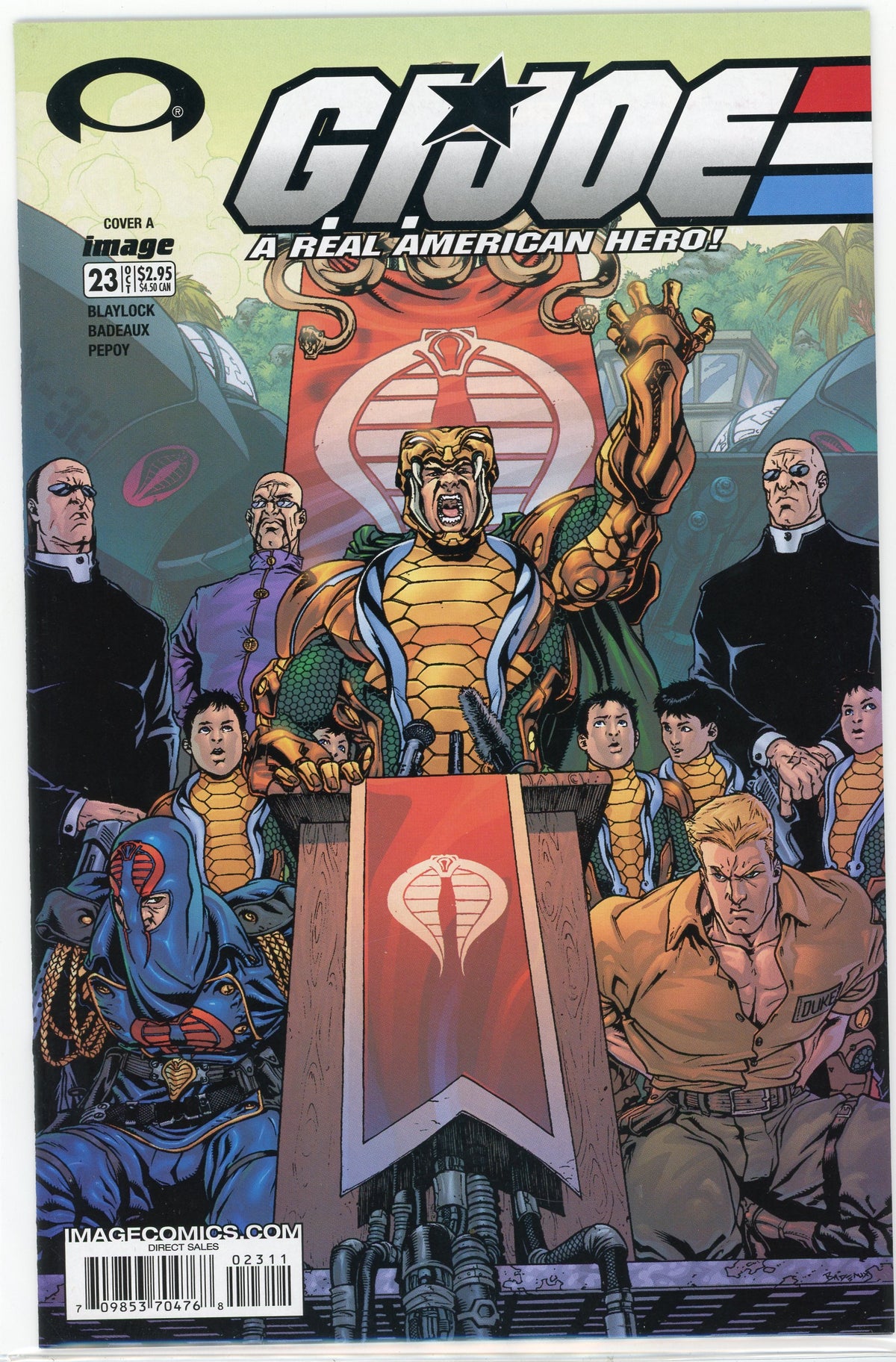 GI JOE A REAL AMERICAN HERO #23 NM AWE INSPIRING COVER GLOSSY FINISH