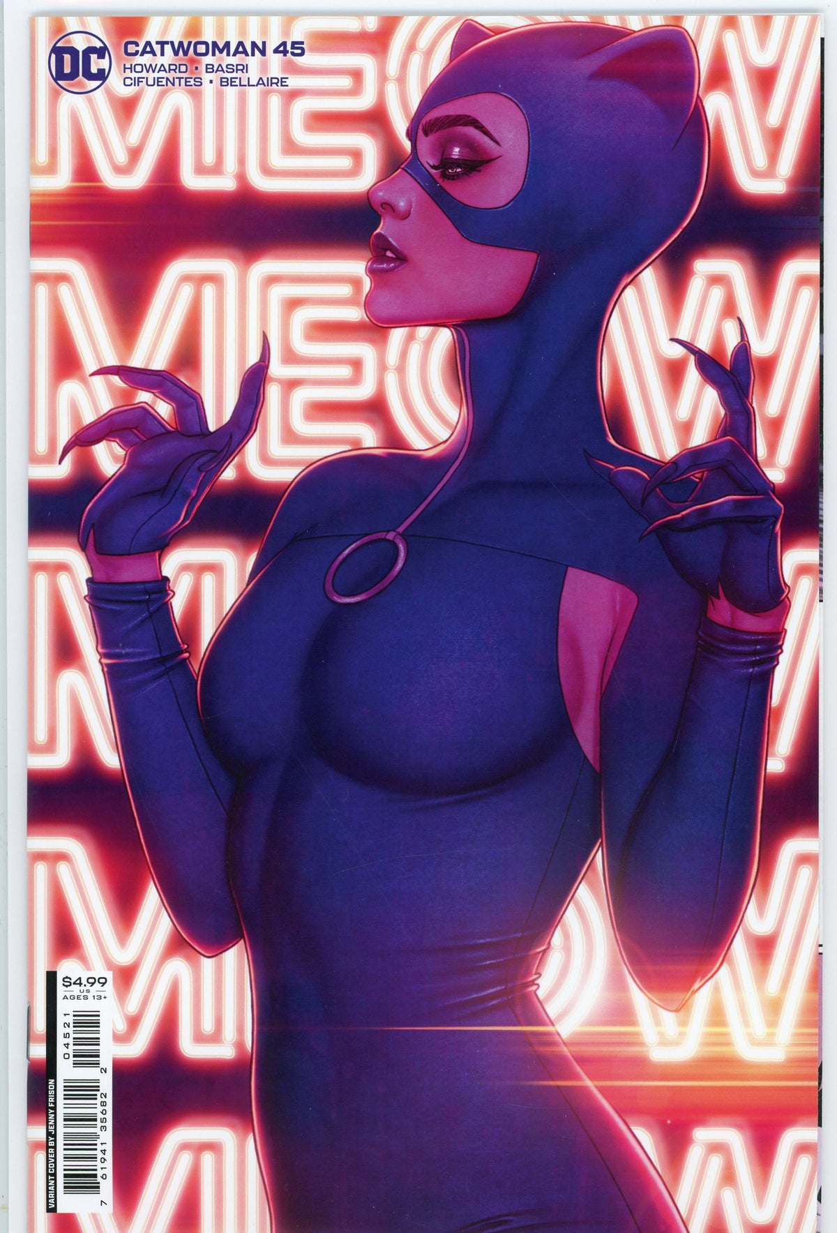 CATWOMAN #45 NM VARIANT ED. EXCEPTIONAL COVER WONDERFUL SHEEN