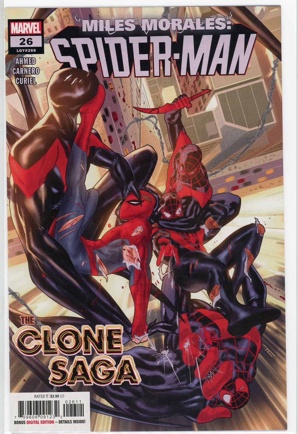 MILES MORALES SPIDERMAN #26 NM CLONE SAGA WONDROUS COVER NICE SHEEN