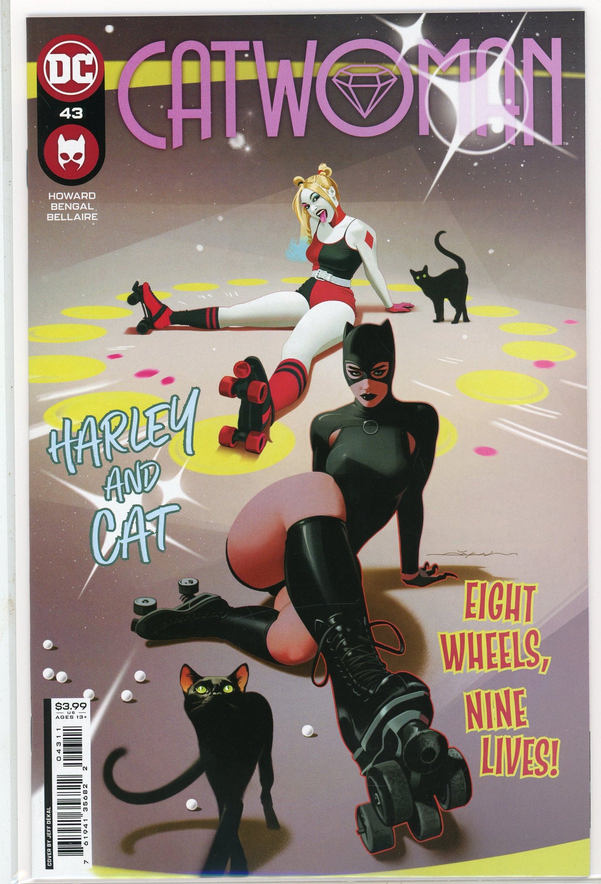 CATWOMAN #43 NM JEFF DEKAL COVER HARLEY QUINN APP. GLOSSY SHEEN