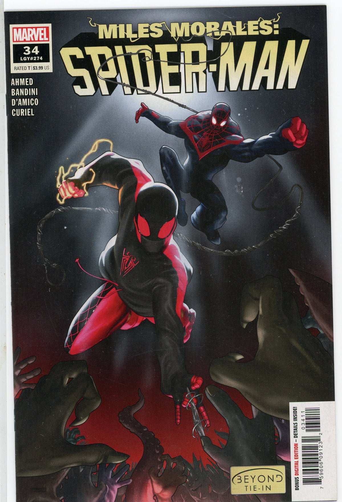 MILES MORALES SPIDERMAN #34 NM ACTION PACKED CLASSIC COVER GEM
