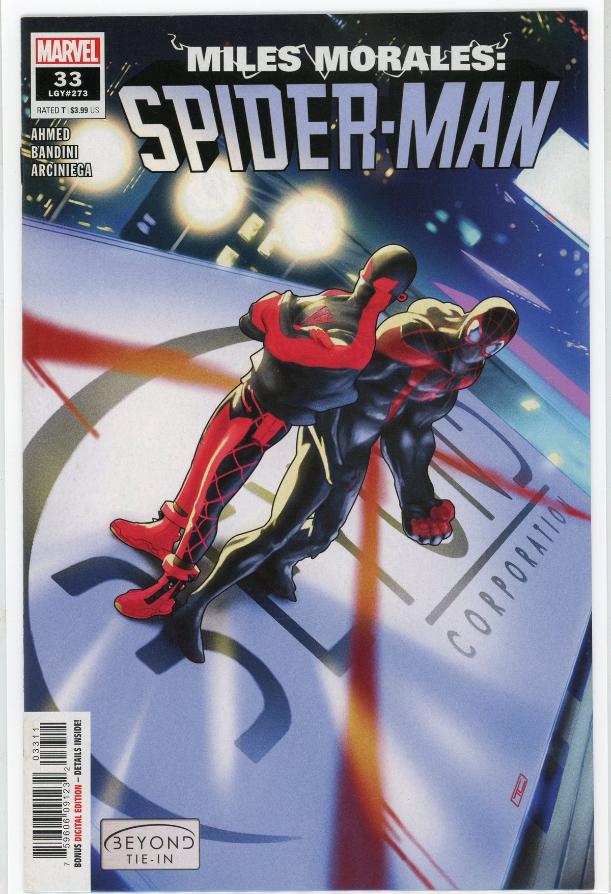 MILES MORALES SPIDERMAN #33 NM SENSATIONAL COVER STUNNING SHEEN