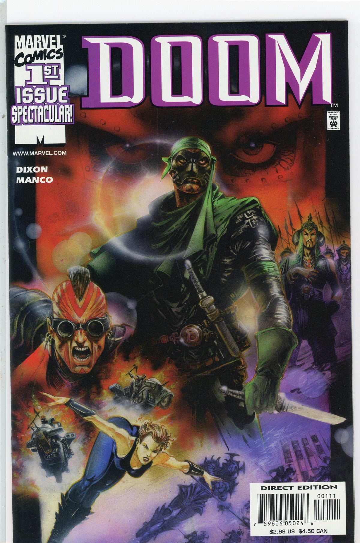 DOOM #1 NM MIND BLOWING COVER PHENOMENAL GLOSSY SHEEN