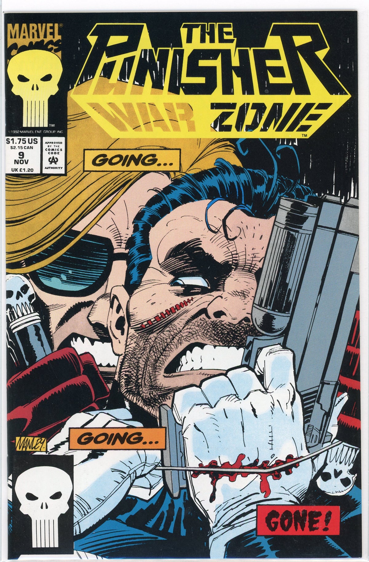 THE PUNISHER WAR ZONE #9 NM INTENSE COVER BRILLIANT COLORS