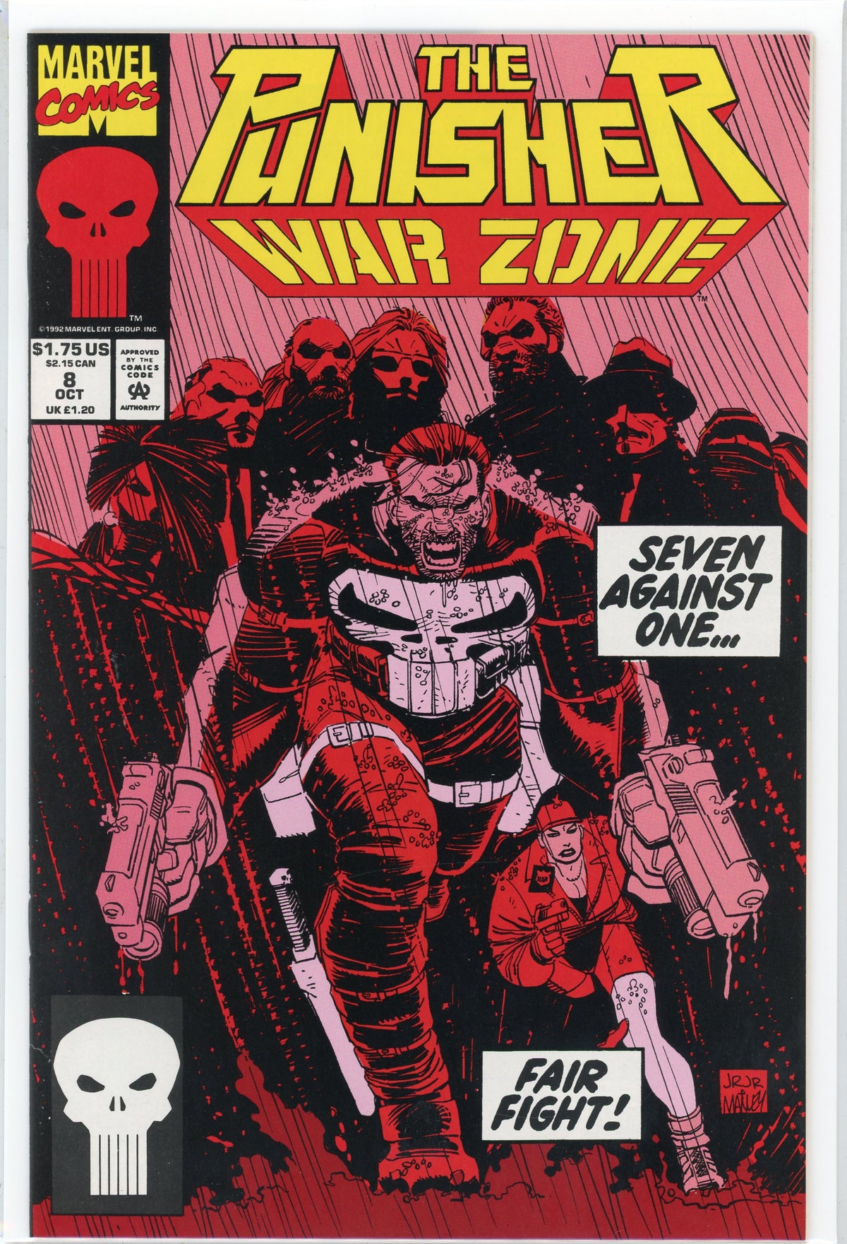 PUNISHER WAR ZONE #8 NM RED TONE JR JR COVER GLISTENING SHEEN