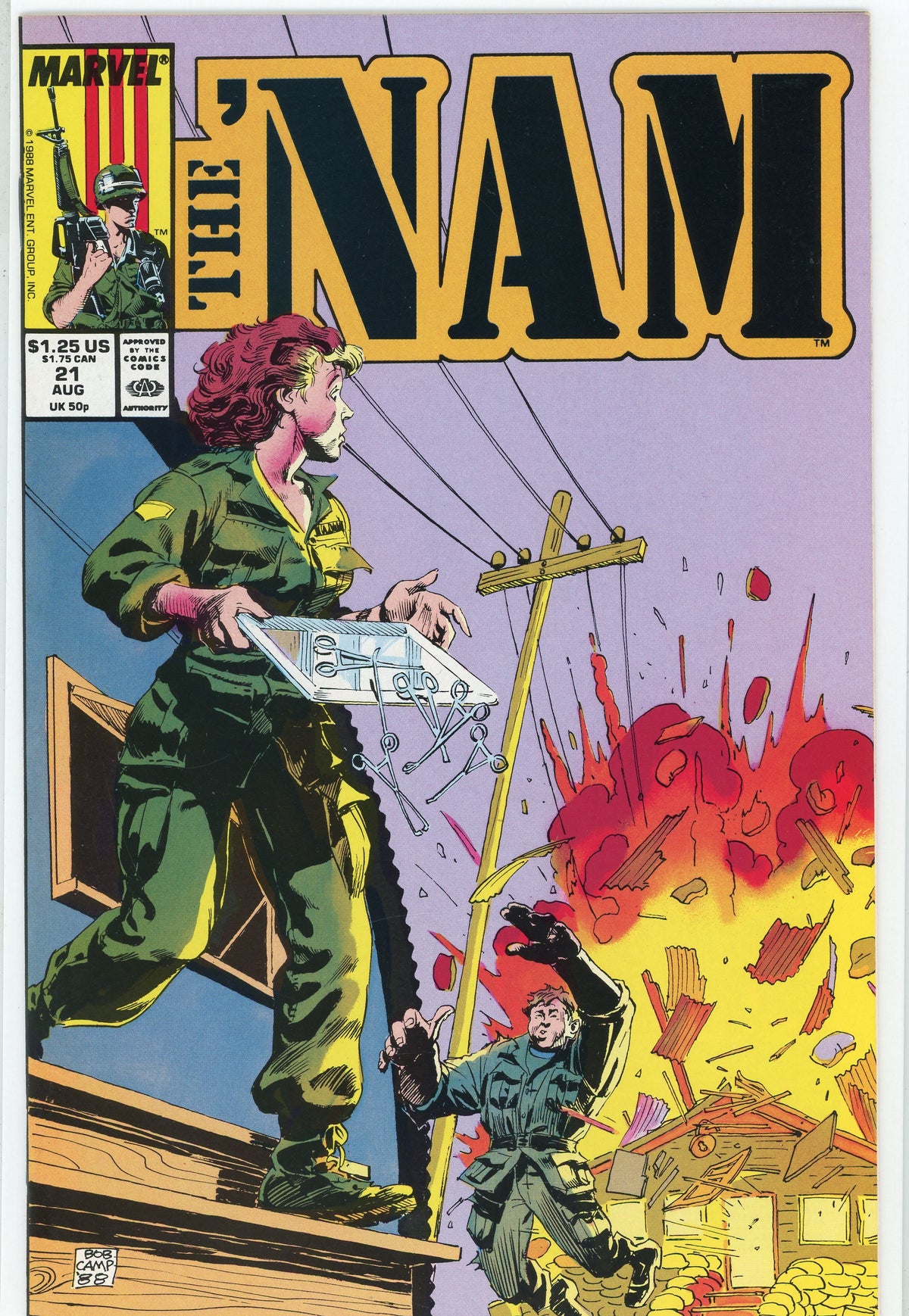 THE NAM #21 NM EXPLOSIVE COVER GEM KILLER SHINE