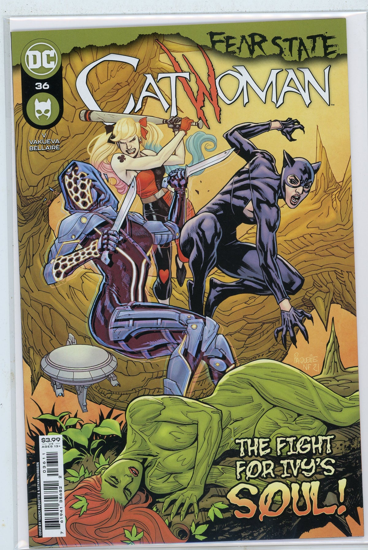 CATWOMAN #36 NM FEAR STATE AWESOME COVER GLISTENING SHEEN