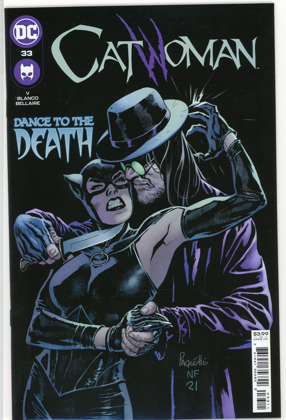 CATWOMAN #33 NM DANCE TO THE DEATH GLOSSY SHEEN DRAMATIC COVER