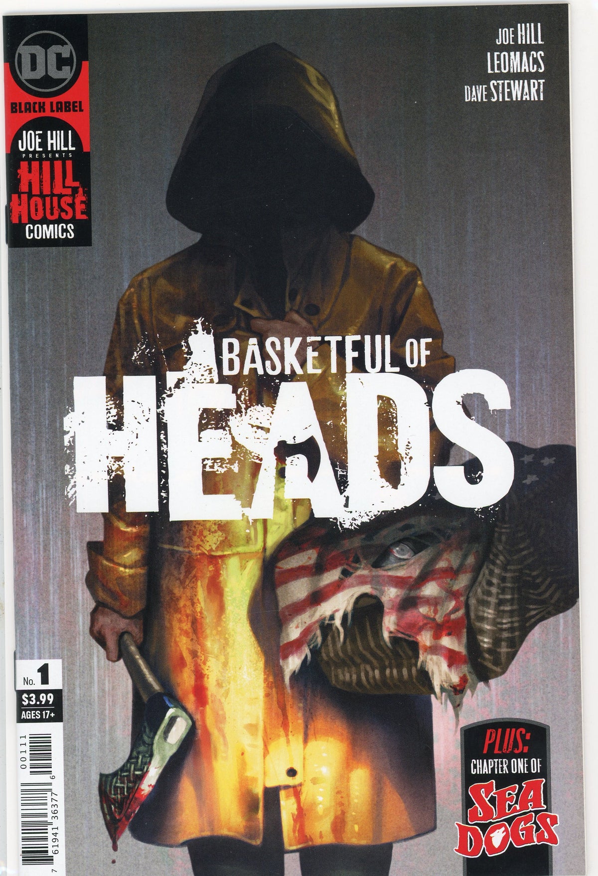 BASKETFUL OF HEADS #1 NM JOE HILL PRODUCTION TERRIFYING COVER NICE GLOSS