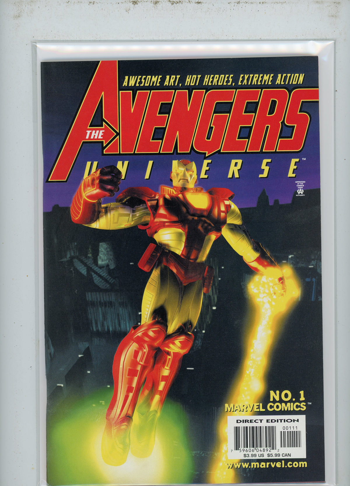 THE AVENGERS UNIVERSE #1 NM IRON MAN SPOTLIGHT STUNNING COVER GEM