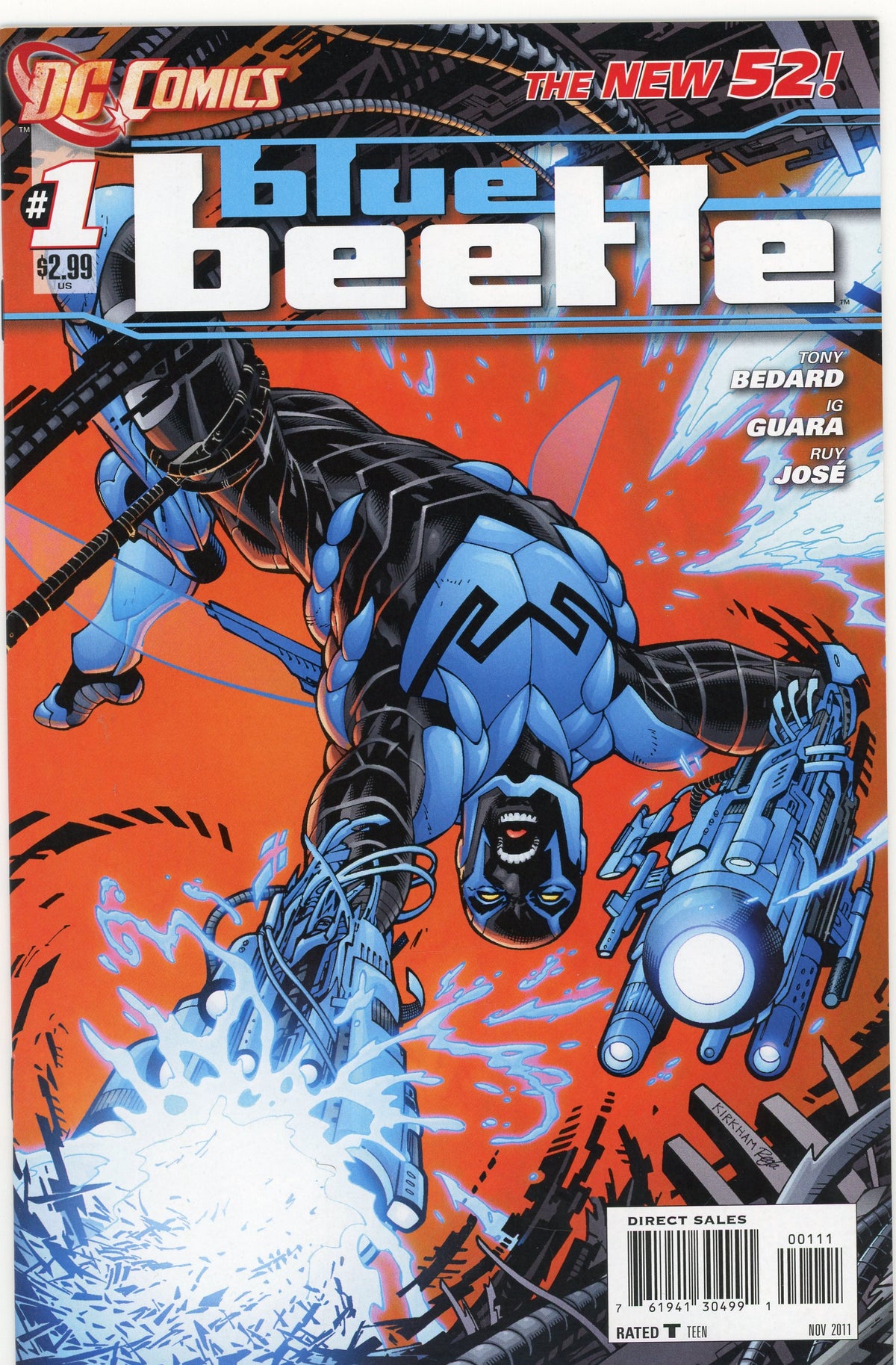 BLUE BEETLE #1 NEW 52 NM MIND BLOWING COVER INCREDIBLE FINISH