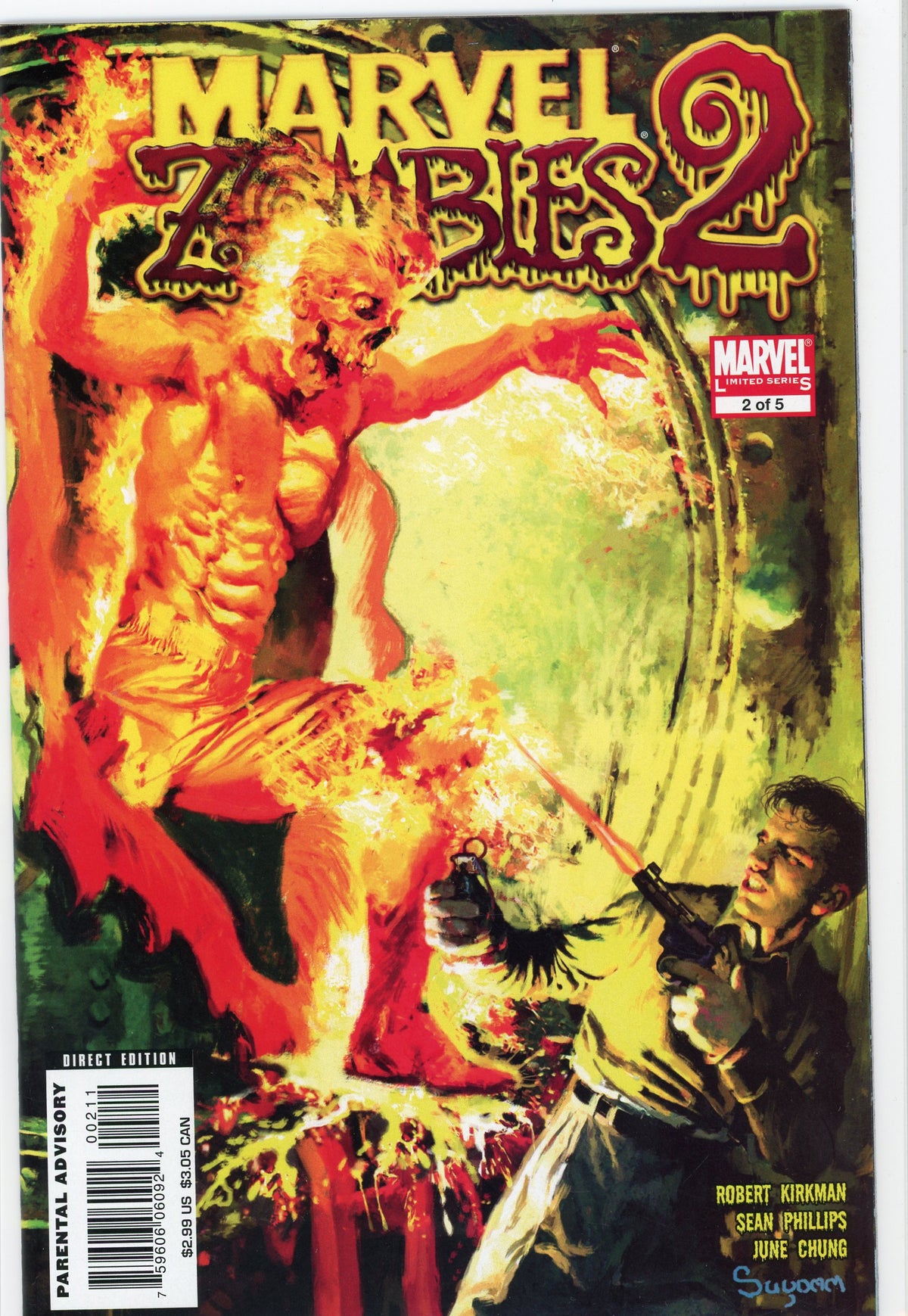 MARVEL ZOMBIES #2 OF 5 NM KIRKMAN SUYDAM WORK EXTRAORDINARY COVER
