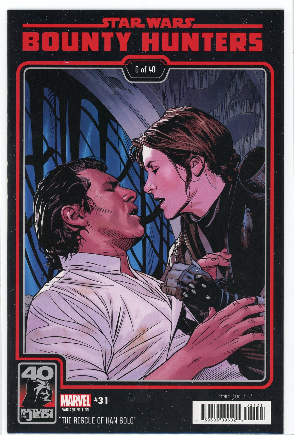 STAR WARS BOUNTY HUNTERS #31  VARIANT ED. NM TOUCHING COVER GLOSSY SHEEN